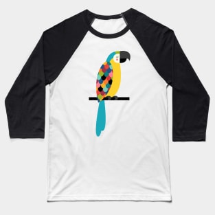 Macaw Parrot Baseball T-Shirt